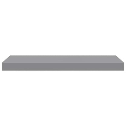 Scaffali a Parete 2 pz Grigi 60x23,5x3,8 cm in MDF