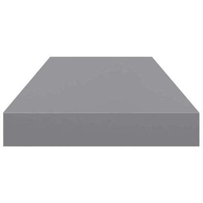 Scaffali a Parete 2 pz Grigi 60x23,5x3,8 cm in MDF