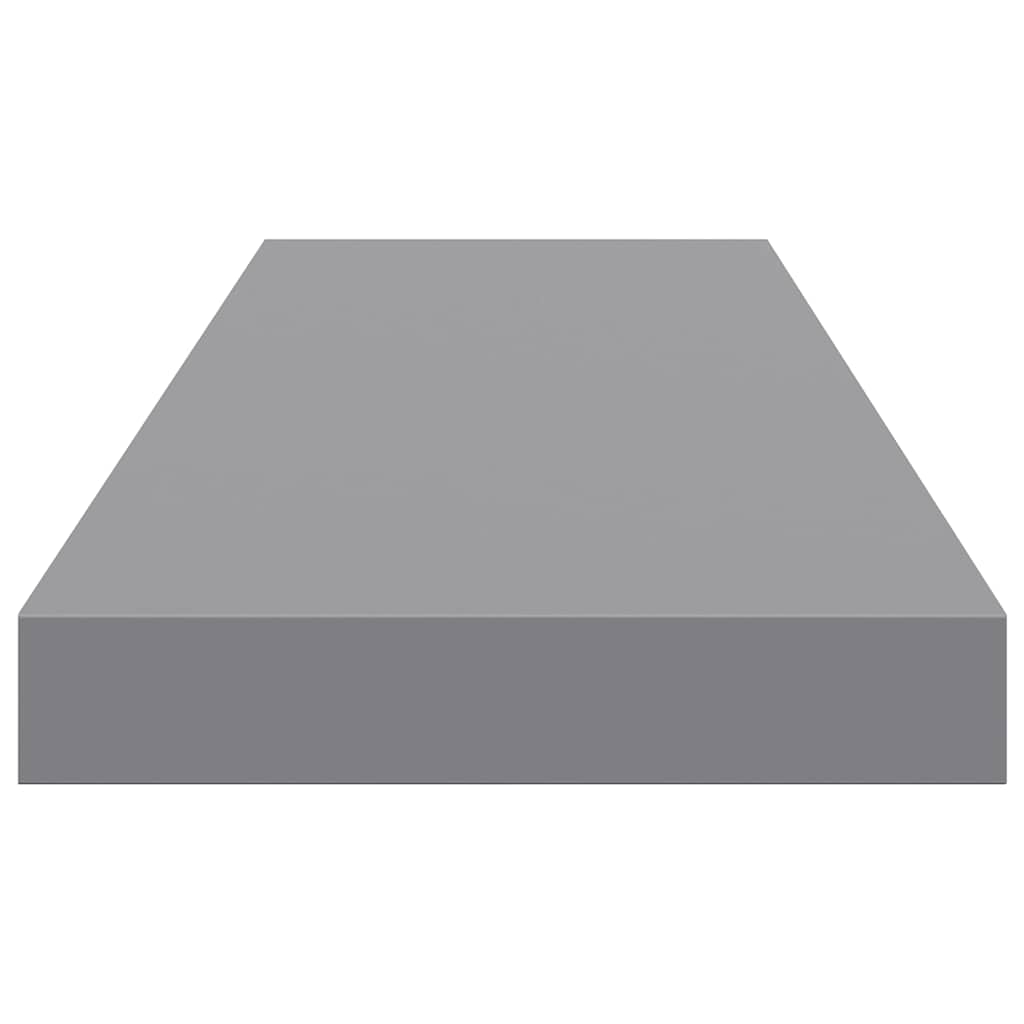 Scaffale a Parete Grigio 80x23,5x3,8 cm in MDF | homemem39