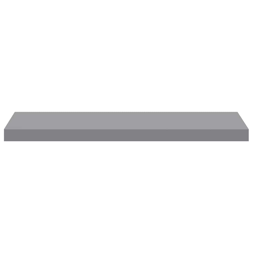 Scaffali a Parete 2 pz Grigi 80x23,5x3,8 cm in MDF | homemem39