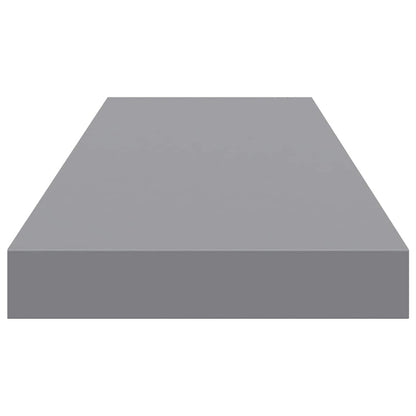 Scaffali a Parete 2 pz Grigi 80x23,5x3,8 cm in MDF | homemem39