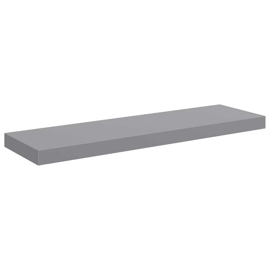 Scaffali a Parete 4 pz Grigi 80x23,5x3,8 cm in MDF