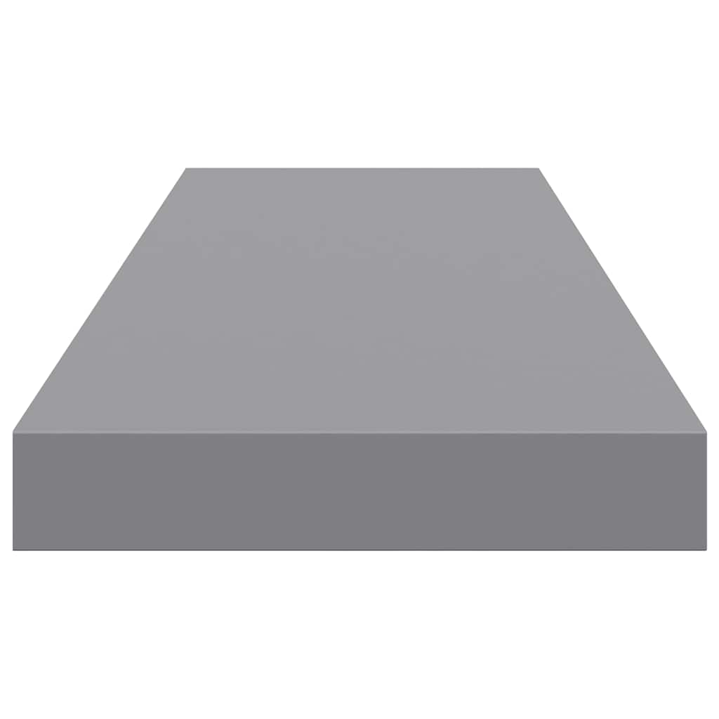 Scaffali a Parete 4 pz Grigi 80x23,5x3,8 cm in MDF