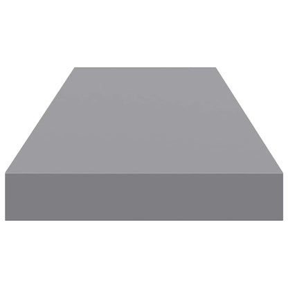 Scaffali a Parete 4 pz Grigi 80x23,5x3,8 cm in MDF