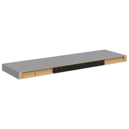 Scaffali a Parete 4 pz Grigi 80x23,5x3,8 cm in MDF | homemem39