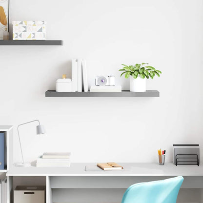 Scaffale a Parete Grigio 90x23,5x3,8 cm in MDF | homemem39