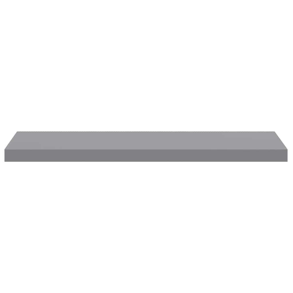 Scaffali a Parete 2 pz Grigi 90x23,5x3,8 cm in MDF | homemem39