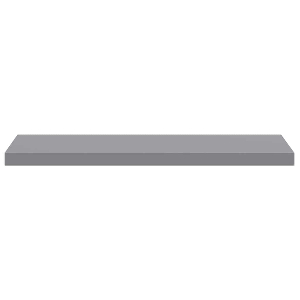Scaffali a Parete 2 pz Grigi 90x23,5x3,8 cm in MDF