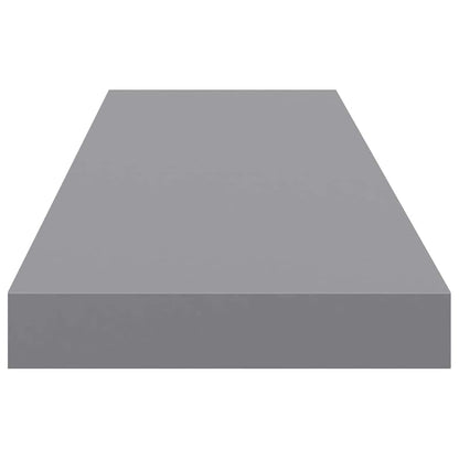 Scaffali a Parete 2 pz Grigi 90x23,5x3,8 cm in MDF | homemem39