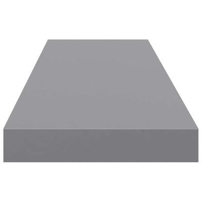 Scaffali a Parete 2 pz Grigi 90x23,5x3,8 cm in MDF