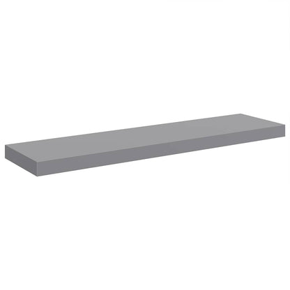Scaffali a Parete 4 pz Grigi 90x23,5x3,8 cm in MDF