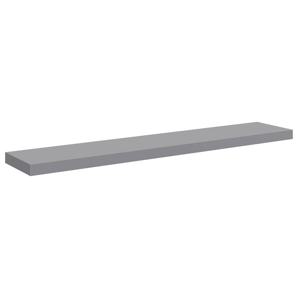 Scaffale a Parete Grigio 120x23,5x3,8 cm in MDF | homemem39