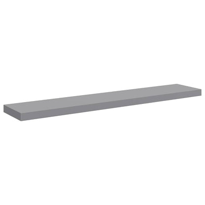 Scaffale a Parete Grigio 120x23,5x3,8 cm in MDF | homemem39