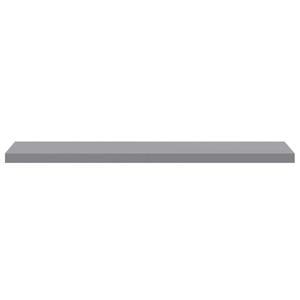 Scaffale a Parete Grigio 120x23,5x3,8 cm in MDF | homemem39