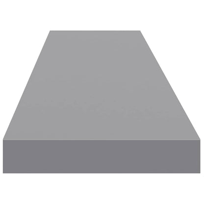 Scaffale a Parete Grigio 120x23,5x3,8 cm in MDF | homemem39