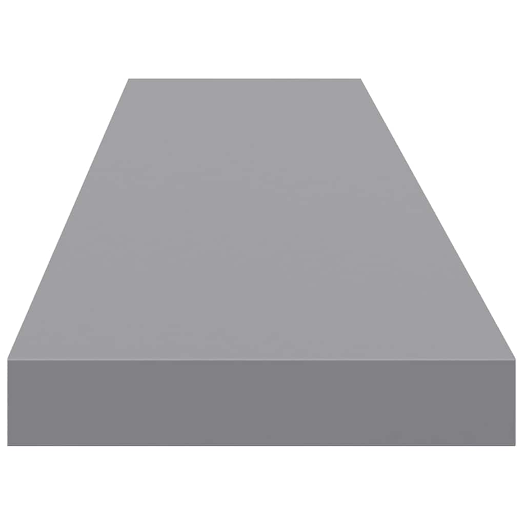 Scaffale a Parete Grigio 120x23,5x3,8 cm in MDF