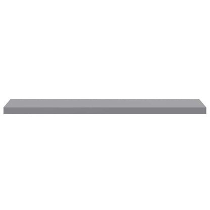 Scaffali a Parete 2 pz Grigi 120x23,5x3,8 cm in MDF | homemem39