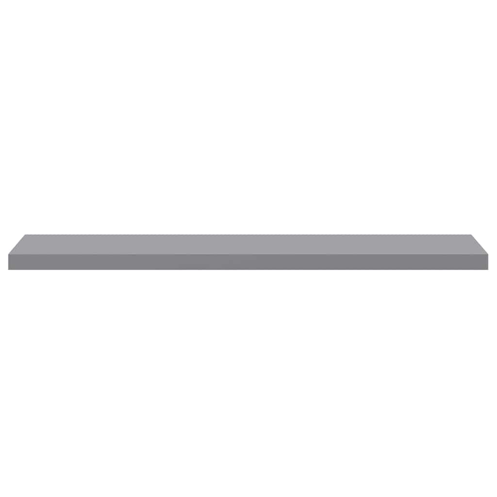 Scaffali a Parete 2 pz Grigi 120x23,5x3,8 cm in MDF