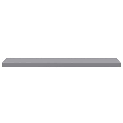 Scaffali a Parete 2 pz Grigi 120x23,5x3,8 cm in MDF