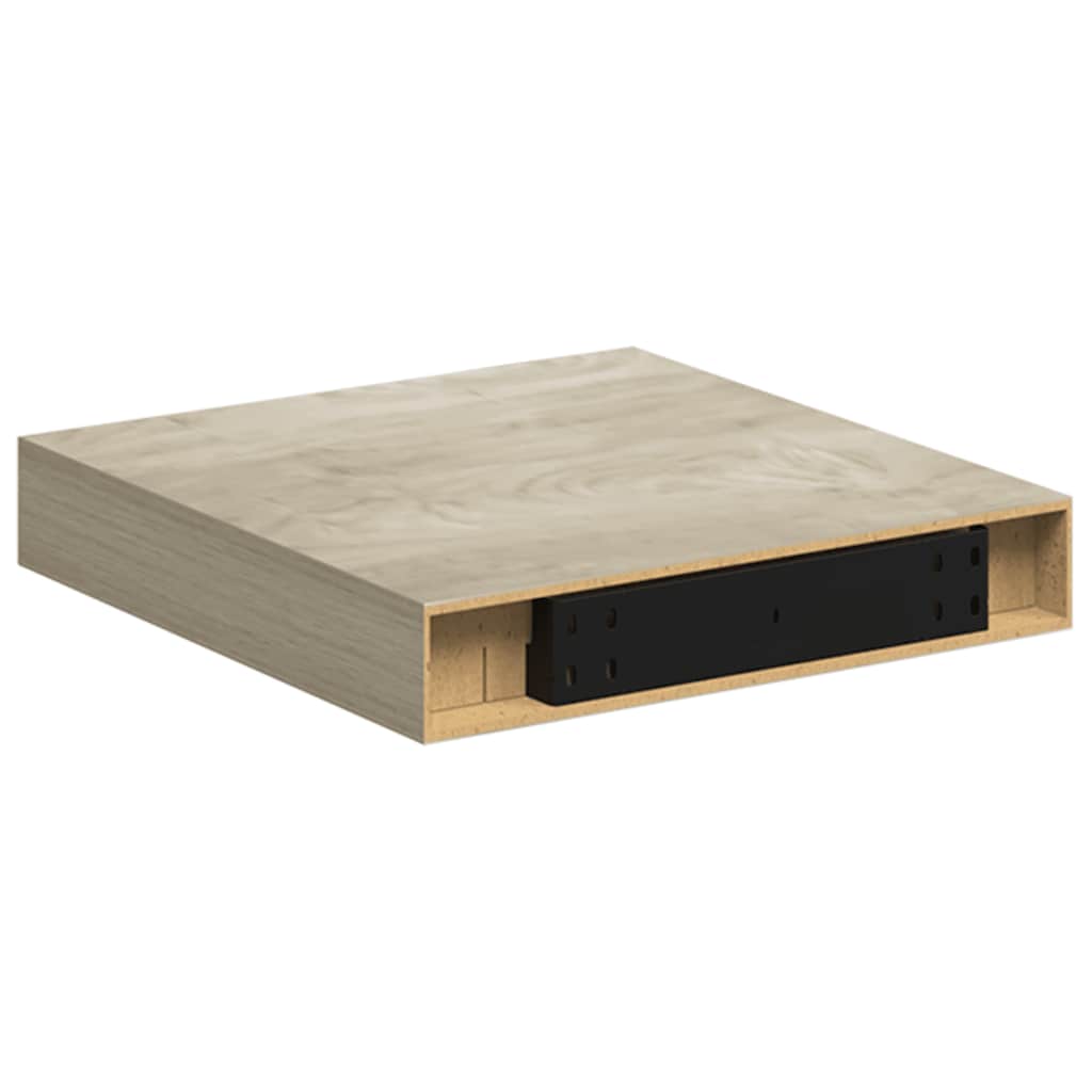 Scaffale a Parete Rovere 23x23,5x3,8 cm in MDF | homemem39