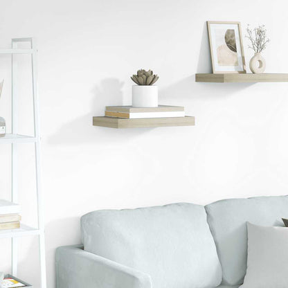 Scaffale a Parete Rovere 40x23,5x3,8 cm in MDF | homemem39