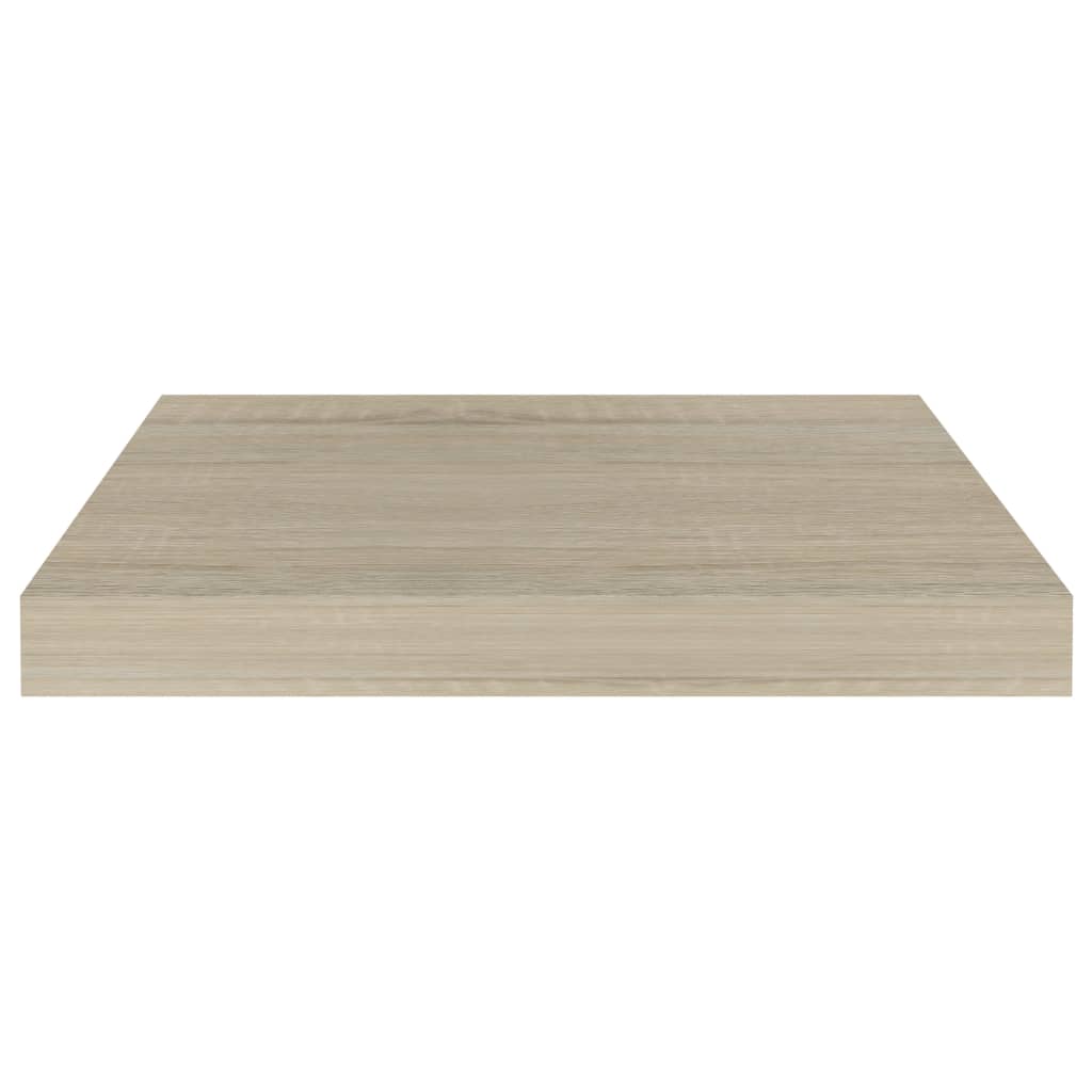 Scaffali a Parete 2 pz Rovere 40x23x3,8 cm in MDF