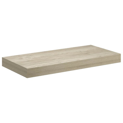 Scaffali a Parete 2 pz Rovere 50x23,5x3,8 cm in MDF