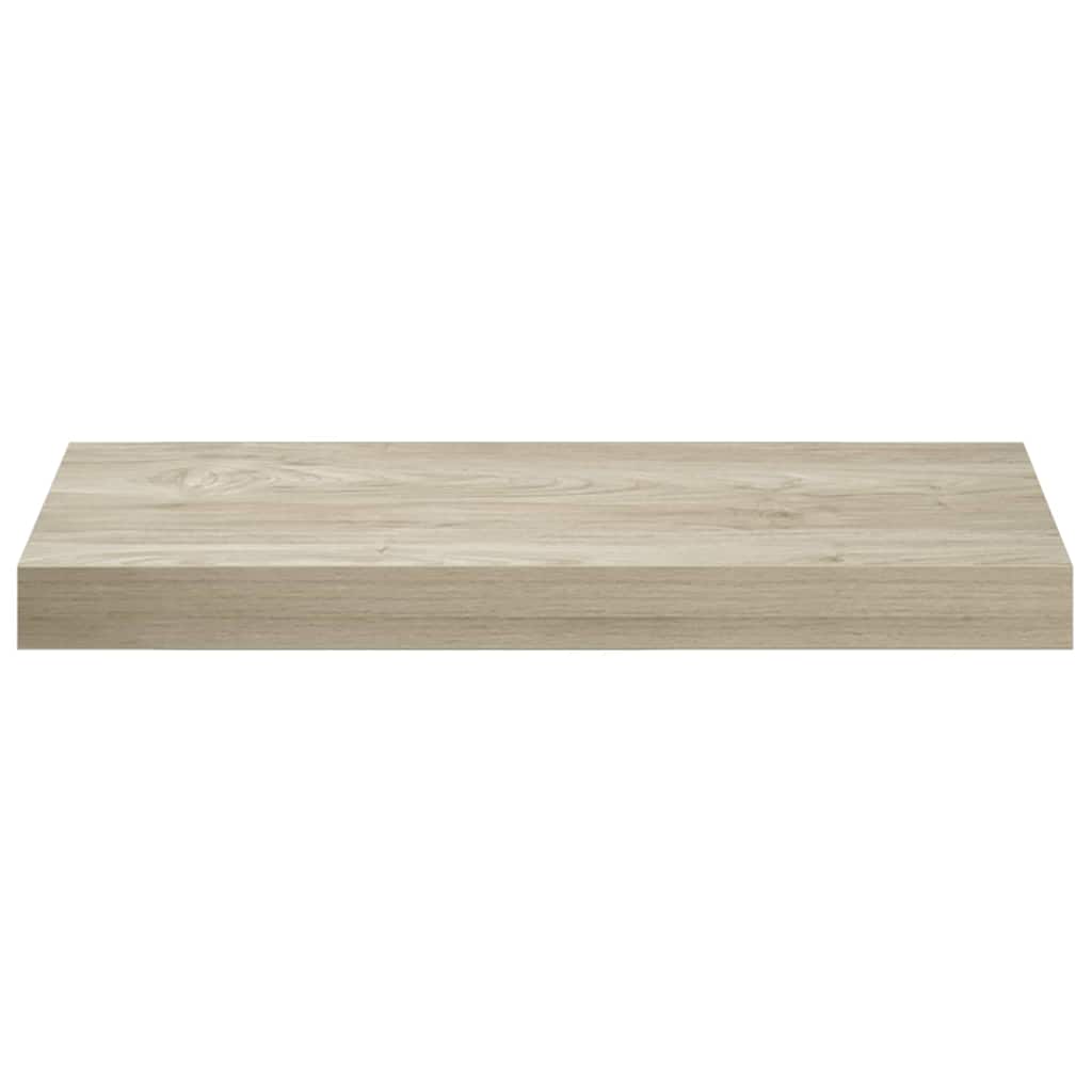 Scaffali a Parete 2 pz Rovere 50x23,5x3,8 cm in MDF