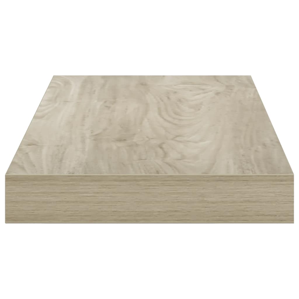 Scaffali a Parete 2 pz Rovere 50x23,5x3,8 cm in MDF | homemem39