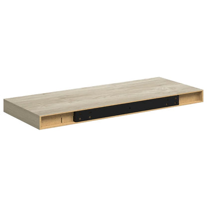 Scaffali a Parete 2 pz Rovere 60x23,5x3,8 cm in MDF | homemem39