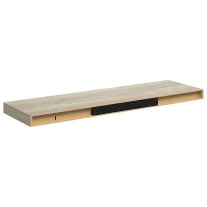 Scaffale a Parete Rovere 80x23,5x3,8 cm in MDF | homemem39