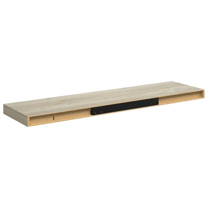 Scaffali a Parete 2 pz Rovere 90x23,5x3,8 cm in MDF | homemem39
