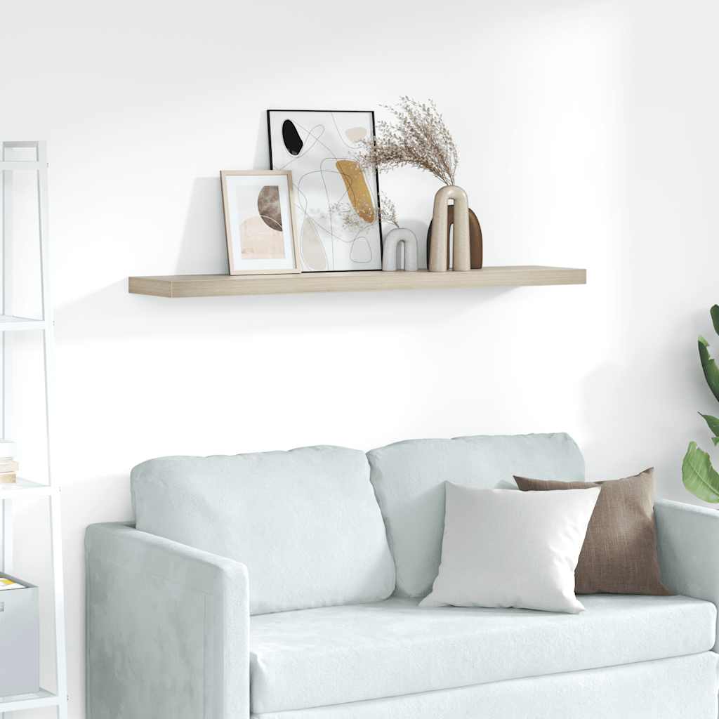 Scaffale a Parete Rovere 120x23,5x3,8 cm in MDF | homemem39