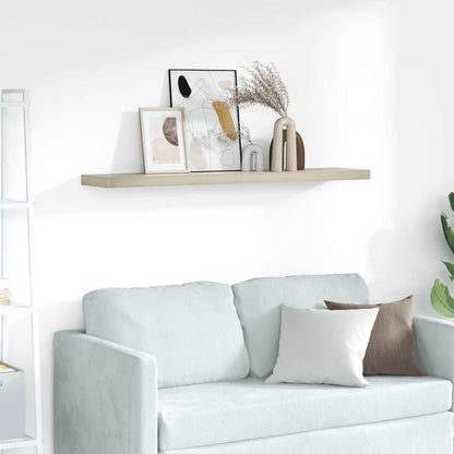 Scaffale a Parete Rovere 120x23,5x3,8 cm in MDF | homemem39
