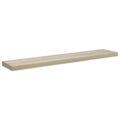 Scaffali a Parete 2 pz Rovere 120x23,5x3,8 cm in MDF