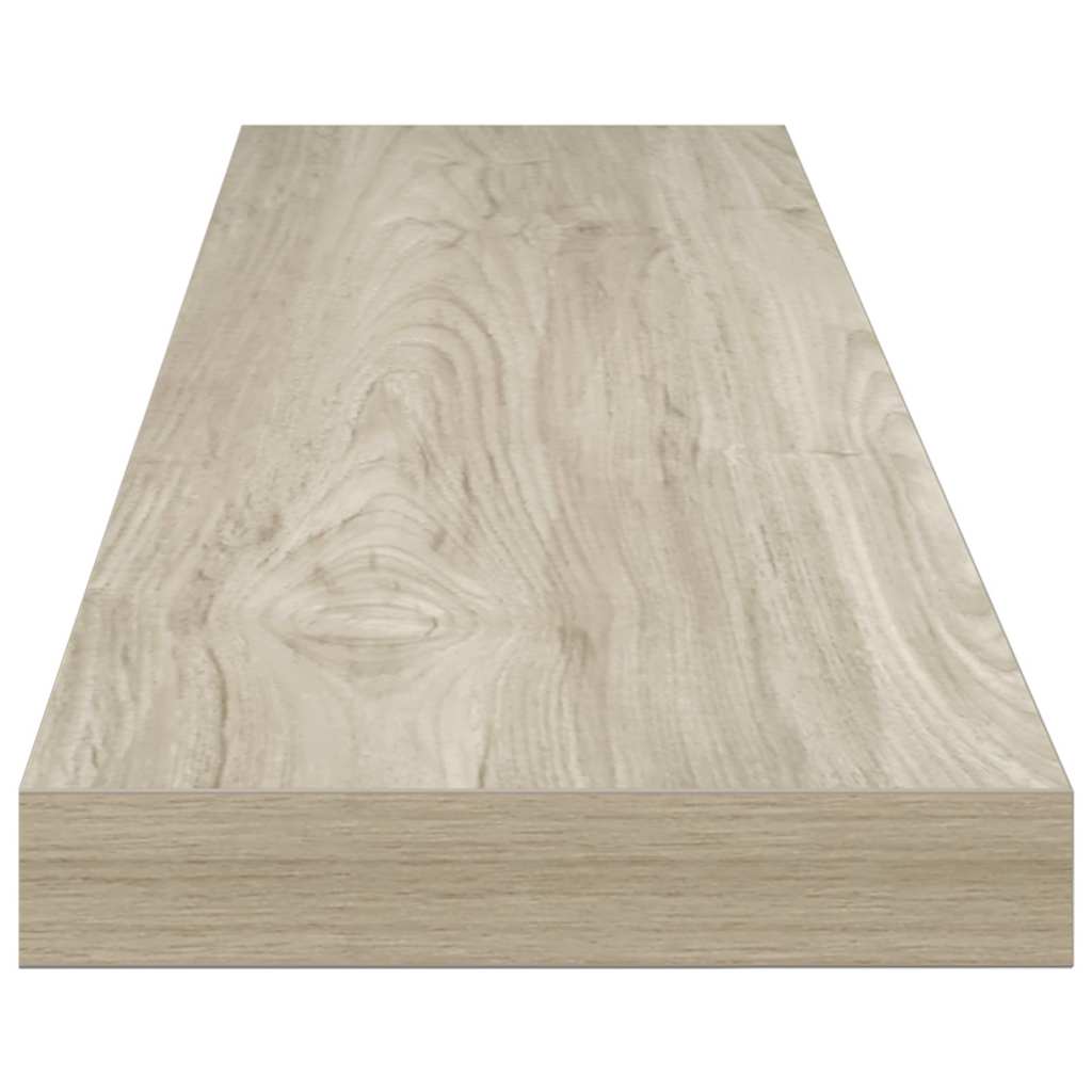 Scaffali a Parete 2 pz Rovere 120x23,5x3,8 cm in MDF