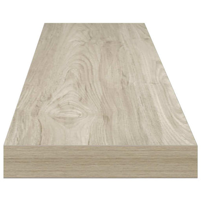 Scaffali a Parete 2 pz Rovere 120x23,5x3,8 cm in MDF