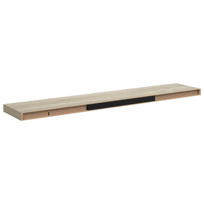 Scaffali a Parete 2 pz Rovere 120x23,5x3,8 cm in MDF