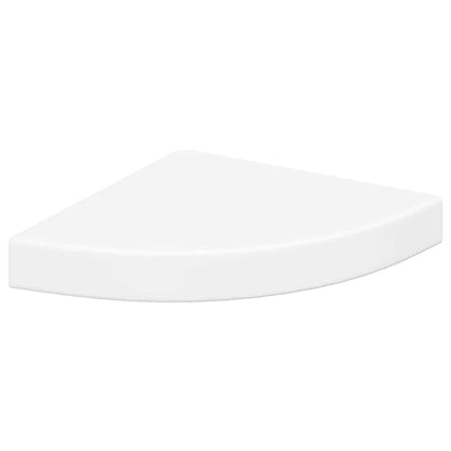 Scaffale Angolare a Parete Bianco 25x25x3,8 cm in MDF | homemem39
