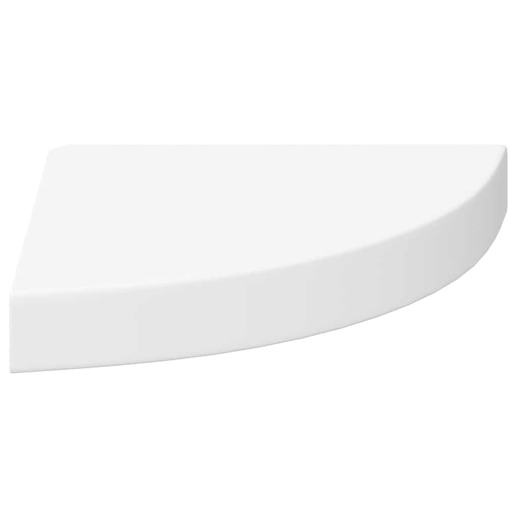 Scaffale Angolare a Parete Bianco 25x25x3,8 cm in MDF | homemem39
