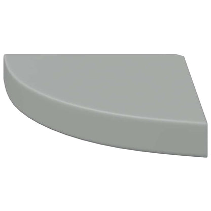 Scaffale Angolare a Parete Grigio 25x25x3,8 cm in MDF | homemem39