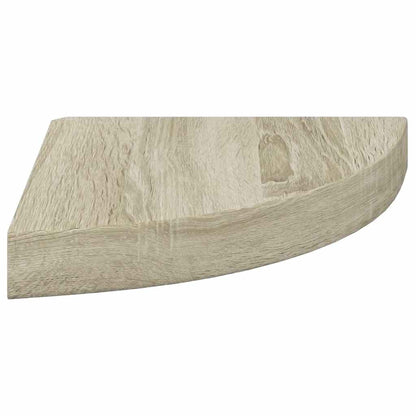 Scaffale Angolare a Parete Rovere 25x25x3,8 cm in MDF