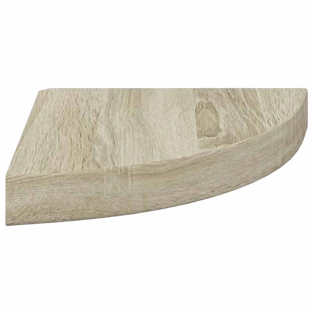 Scaffali Angolari a Parete 4 pz Rovere 25x25x3,8 cm in MDF | homemem39