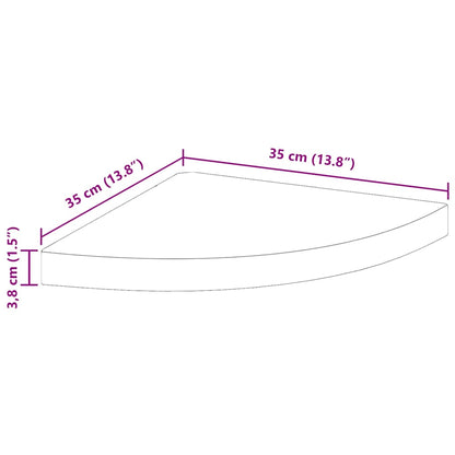 323909 vidaXL Floating Corner Shelves 4 pcs High Gloss White 35x35x3,8 cm MDF - homemem39