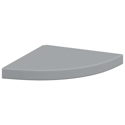 Scaffale Angolare a Parete Grigio 35x35x3,8 cm in MDF | homemem39
