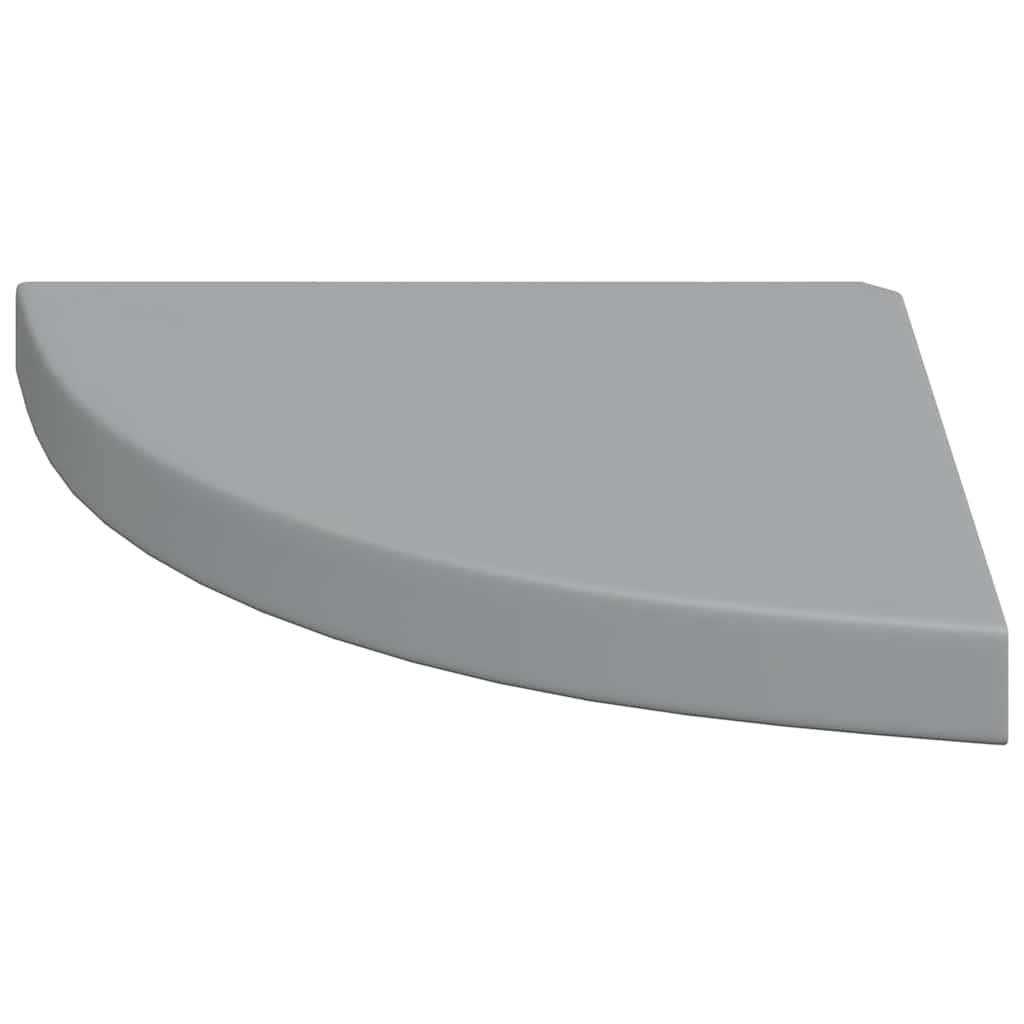 Scaffale Angolare a Parete Grigio 35x35x3,8 cm in MDF | homemem39