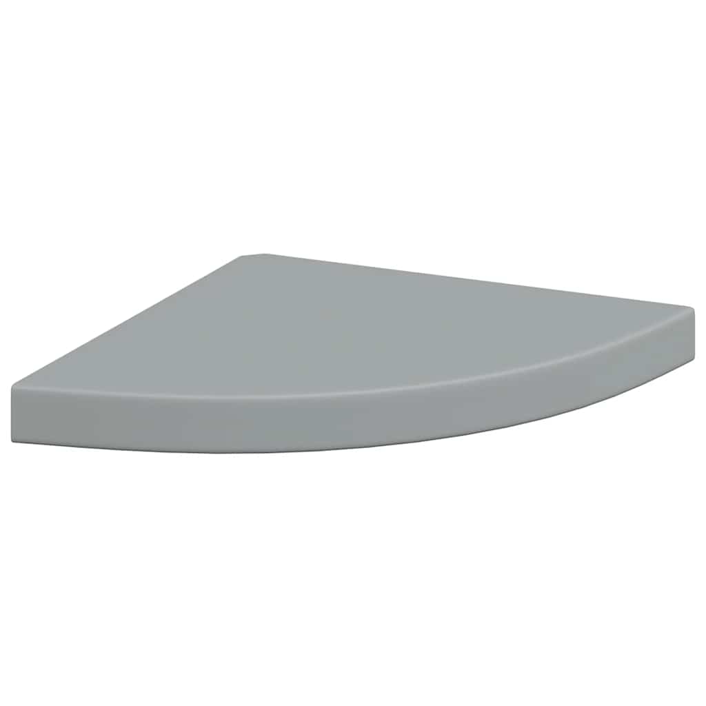 Scaffali Angolari a Parete 2 pz Grigi 35x35x3,8 cm in MDF | homemem39