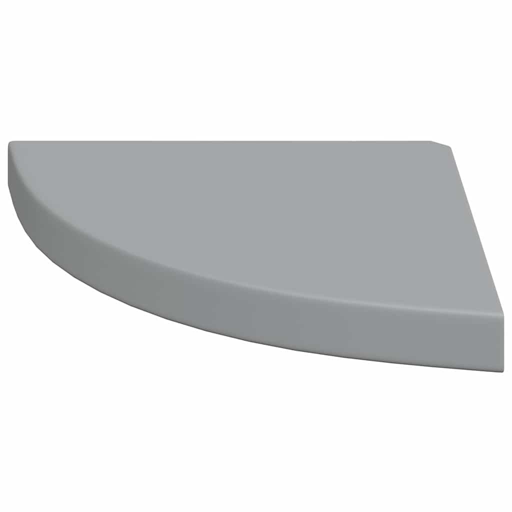 Scaffali Angolari a Parete 2 pz Grigi 35x35x3,8 cm in MDF | homemem39