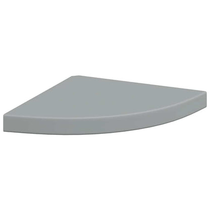 Scaffali Angolari a Parete 4 pz Grigi 35x35x3,8 cm in MDF | homemem39