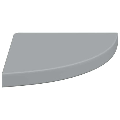 Scaffali Angolari a Parete 4 pz Grigi 35x35x3,8 cm in MDF | homemem39